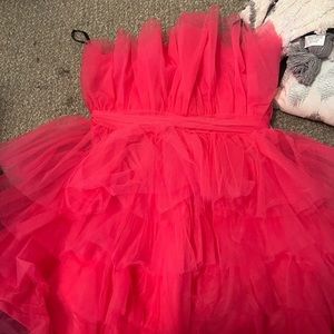 Missguided pink party dress